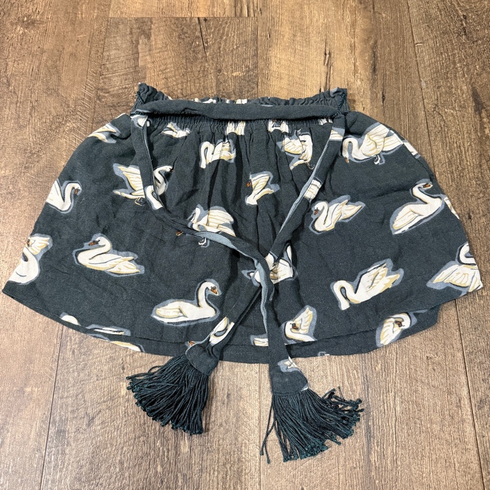 Stella McCartney Kids Swan Print Skirt